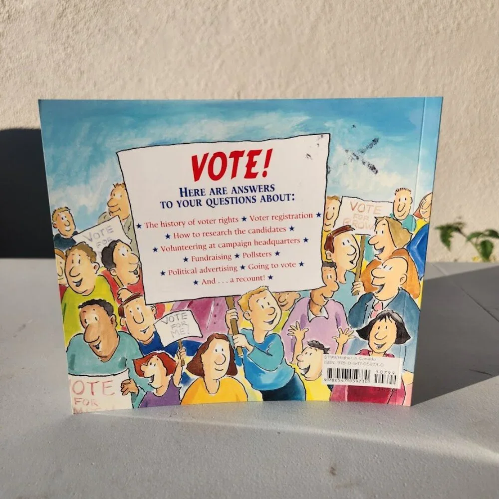 Vote by Eileen Christelow Paperback Book Election Day Comicbook Comic Book  ISBN